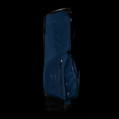 Vessel x SWAG Golf 2025 blue Ryder Cup monochromatic golf stand bag with USA themed embroidery.