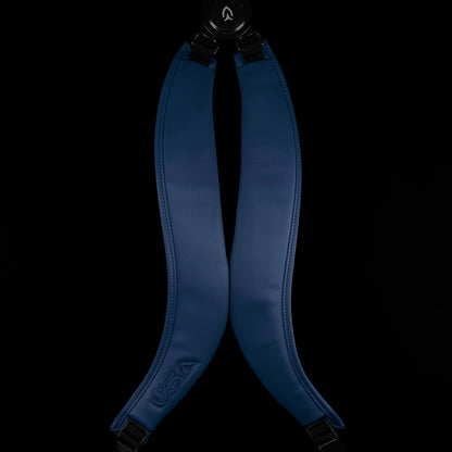 Vessel x SWAG Golf 2025 blue Ryder Cup monochromatic golf stand bag with USA themed embroidery.