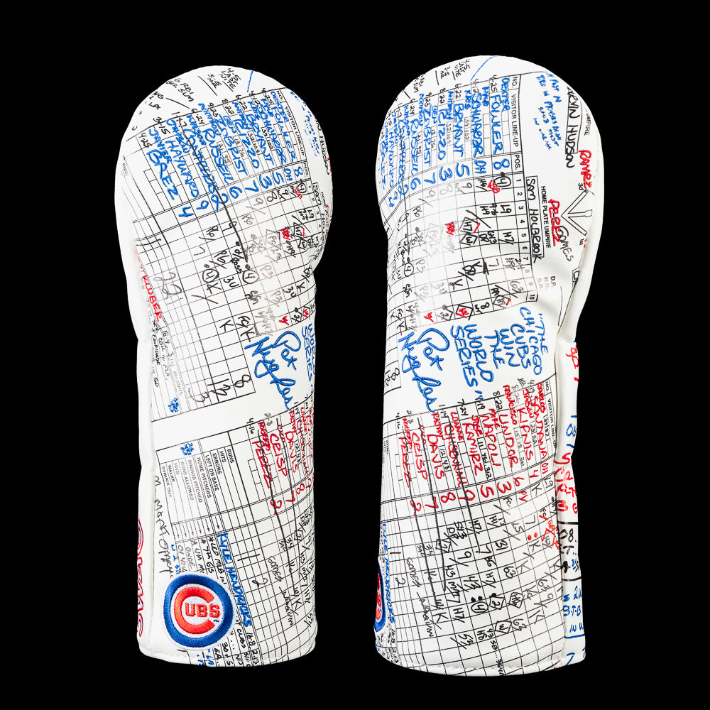 Chicago Cubs Game 7 Scorecard Driver Cover