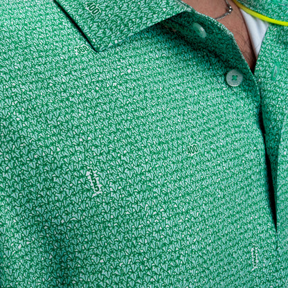 Chicago Cubs Ivy Pattern Classic Polo Shirt