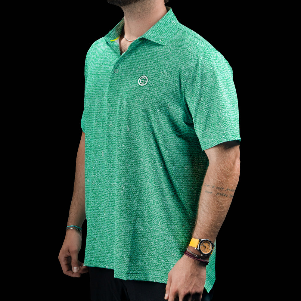 Chicago Cubs Ivy Pattern Classic Polo Shirt