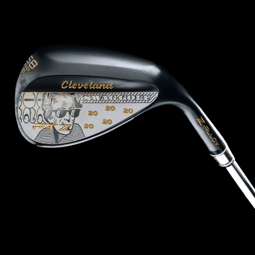 SWAG x Cleveland RTZ Wedges dollar bill themed SWAG edition black satin finish golf wedges.