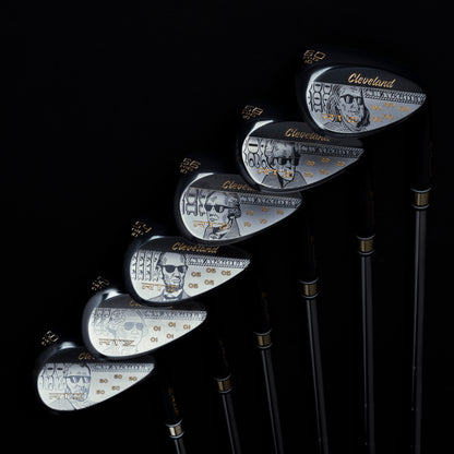 SWAG x Cleveland RTZ Wedges dollar bill themed SWAG edition black satin finish golf wedges.