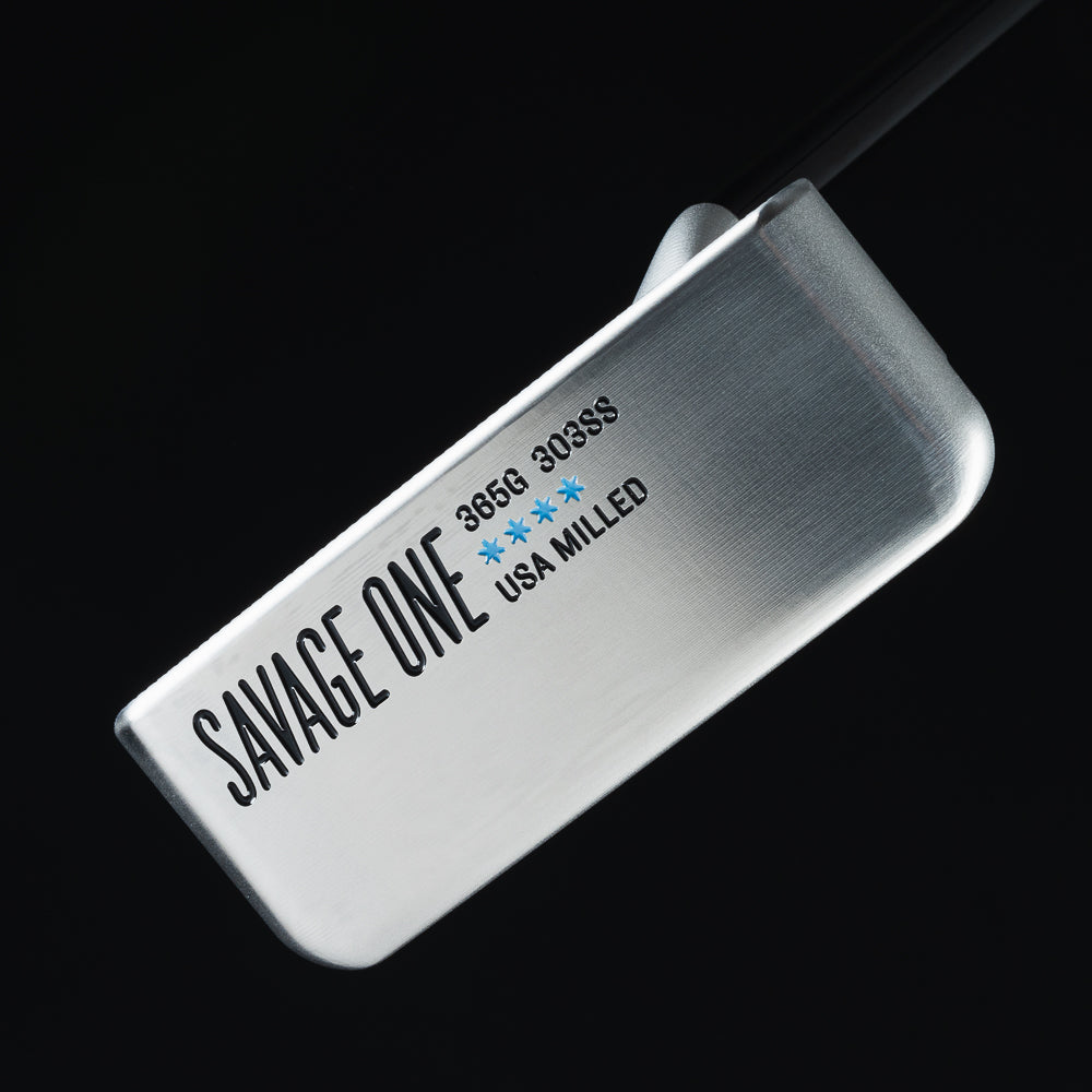 Swag Savage One precision milled, hand-finished stainless steel golf putter made in the USA.