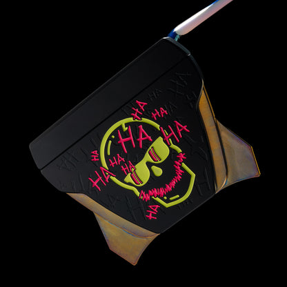SWAG Golf The Vandal X limited edition high MOI mallet putter with Defaced Skull design on black cerakote finish and torched wing weights.