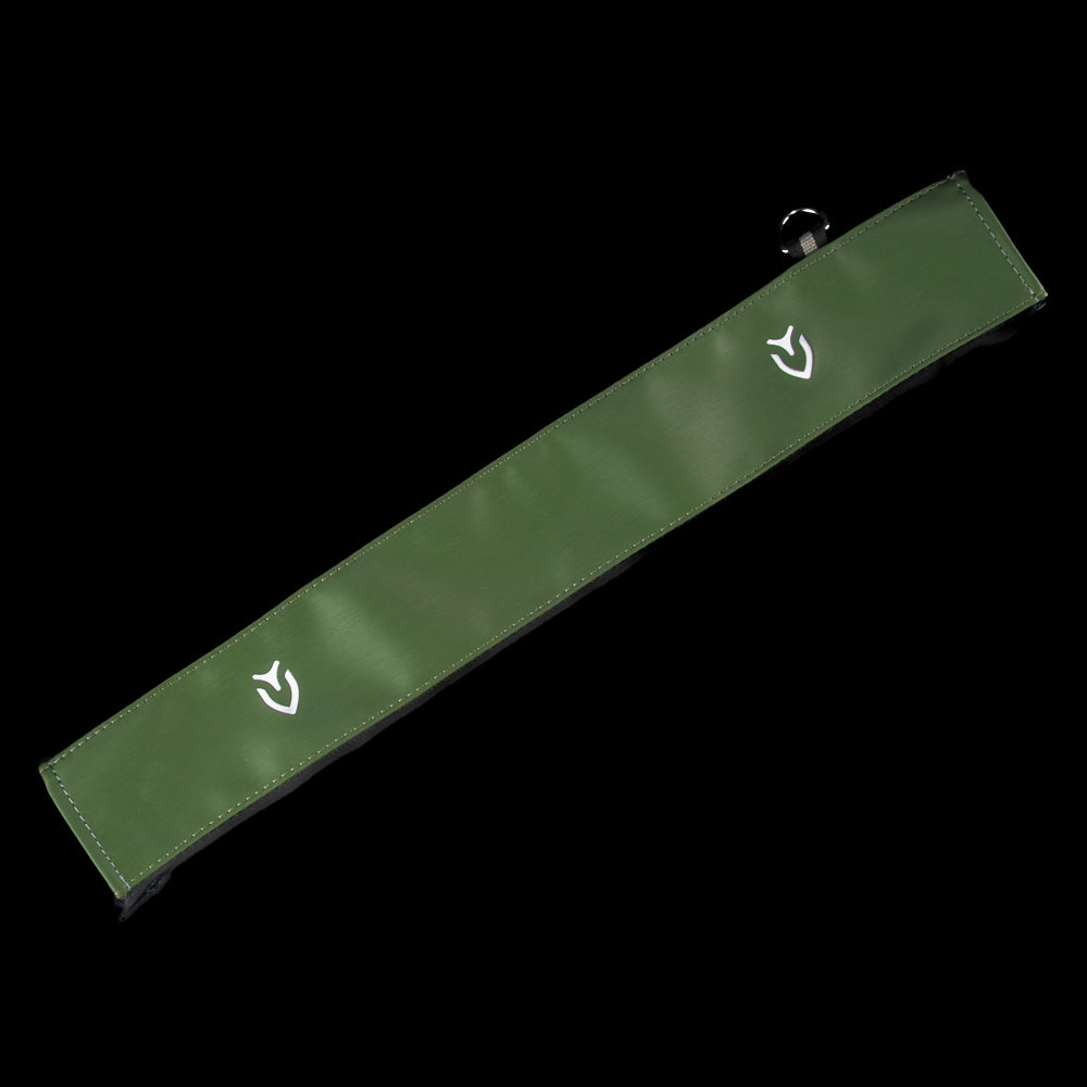 SWAG Golf SWAG Thing green and black Vessel stand golf bag with yellow text on a black background
