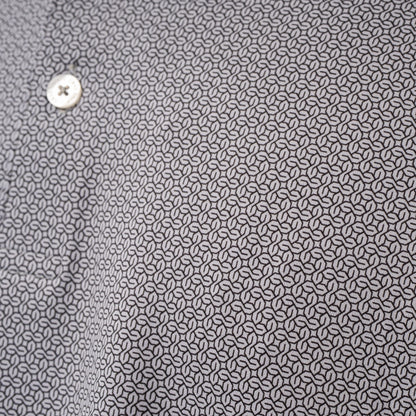 SWAG Golf grey Cool S repeating micro print men's classic short sleeve golf polo shirt.