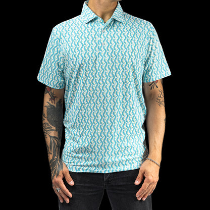 Teal Cup Snake Classic Polo Shirt