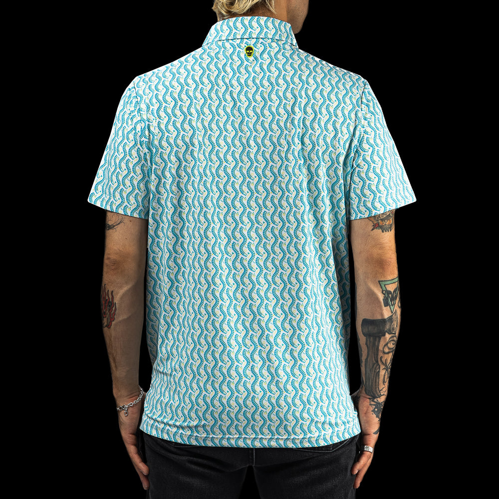 Teal Cup Snake Classic Polo Shirt