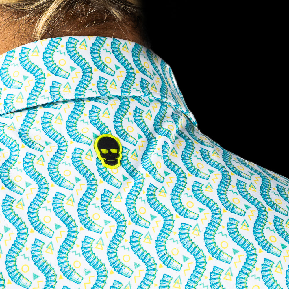 Teal Cup Snake Classic Polo Shirt