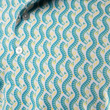 Teal Cup Snake Classic Polo Shirt