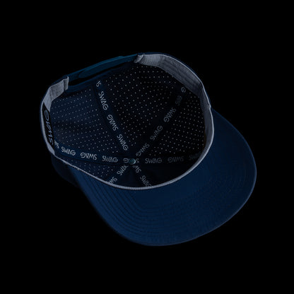 Patriotic Skull Navy Snapback Hat