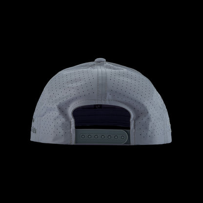 Gray performance golf hat with embroidered Coors Light and SWAG Golf logos.