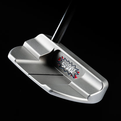 Swagatha The Boss 2.0 mid mallet stainless steel golf putter made in the USA.