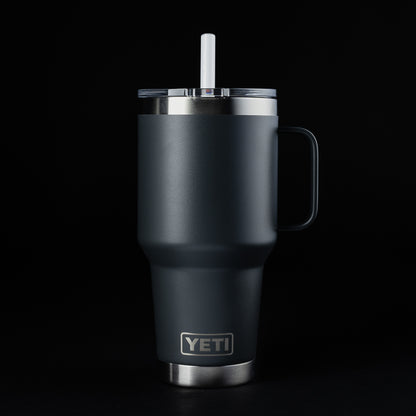 Swag x Yeti Skeleton King black 35oz rambler drinkware accessory.