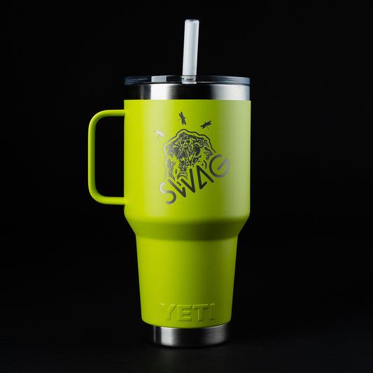 Swag x Yeti Swag Thing 35oz rambler drinkware accessory.