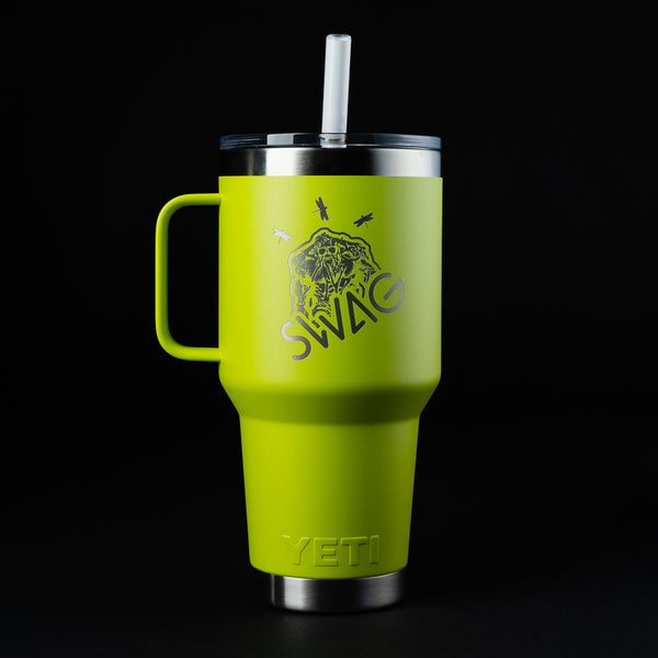 30 ounce Yeti tumbler neon yellow