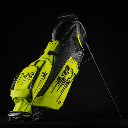 Neon Yellow Dripping Stand Bag