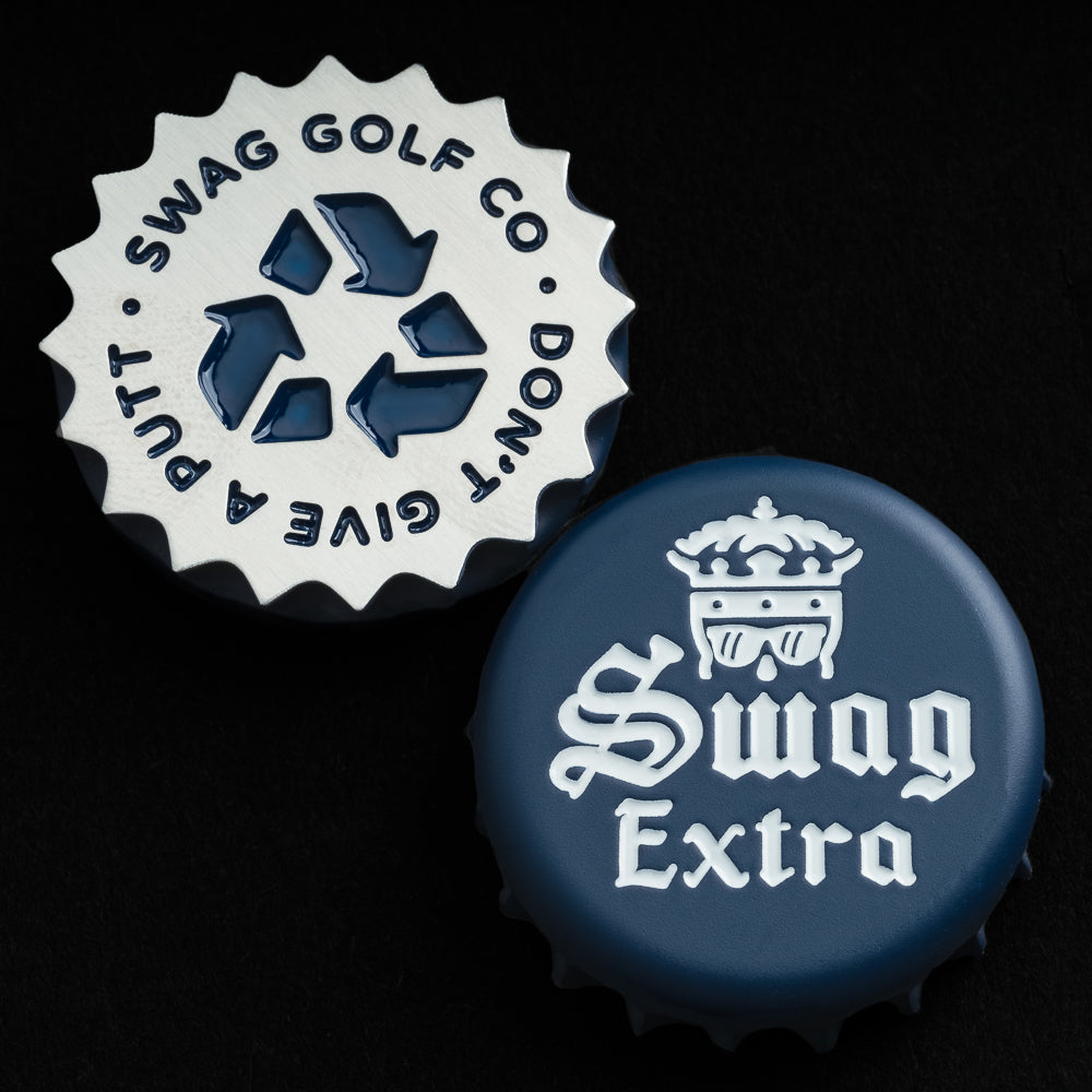 SWAG Golf Swag Extra bottle cap stainless steel golf ball marker.