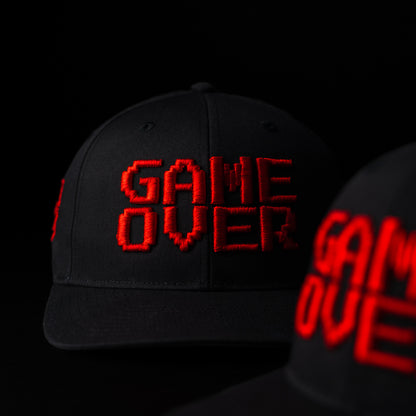 SWAG Golf x Richardson black and red game over golf hat.