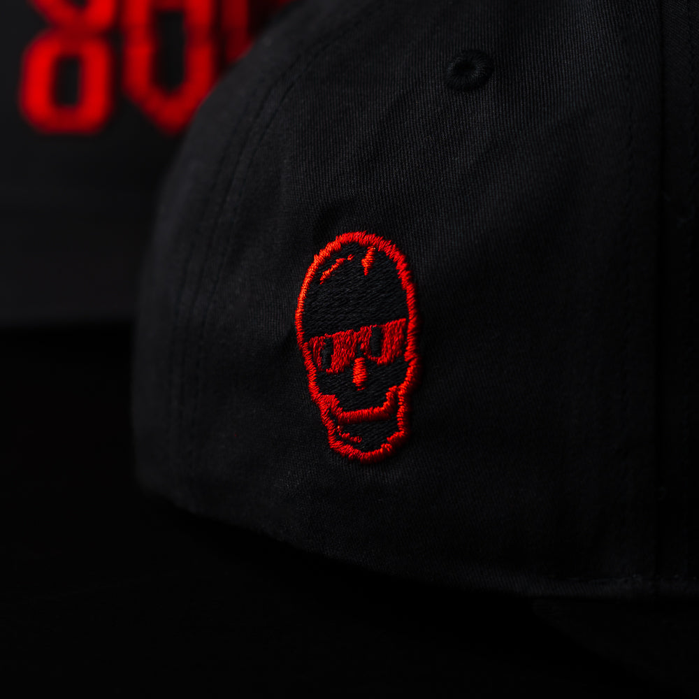 SWAG Golf x Richardson black and red game over golf hat.