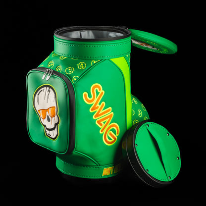 SWAG Golf green dripping skull den caddy golf cooler.