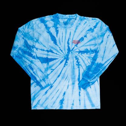 SWAG Golf Super SWAG Bros 2 blue tie-dyed long sleeve video gamed theme graphic t-shirt.