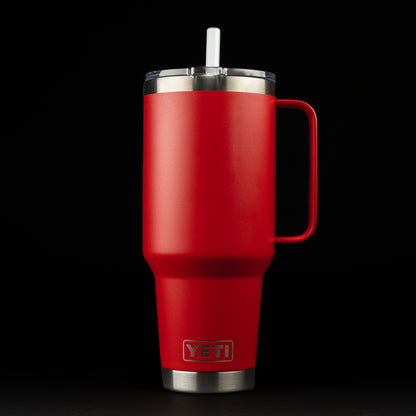 SWAG Golf x Yeti Red 42oz Rambler straw mug tumbler.