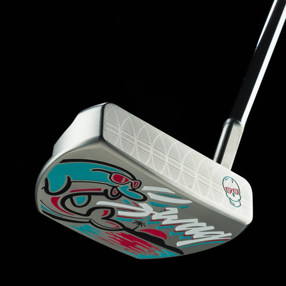 SWAG Golf Flipper Vice Beach stainless steel limited edition mid-mallet golf putter.