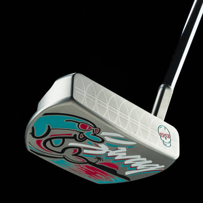 SWAG Golf Flipper Vice Beach stainless steel limited edition mid-mallet golf putter.
