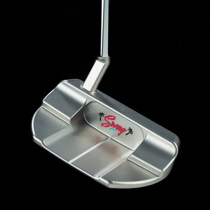 SWAG Golf Flipper Vice Beach stainless steel limited edition mid-mallet golf putter.