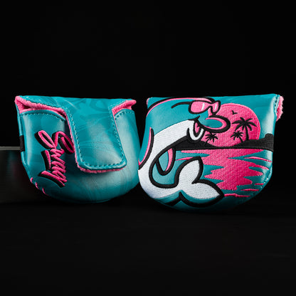 SWAG Golf Flipper Vice Beach stainless steel limited edition mid-mallet golf putter.