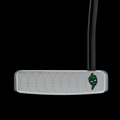 Taco Bell x SWAG Golf Verde Sauce BOSS 2.0 putter with a green jalapeno skull accent.