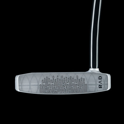 SWAG Golf The Vandal X R.A.D. matte black aluminum and tour satin stainless steel limited edition golf putter made in the USA.
