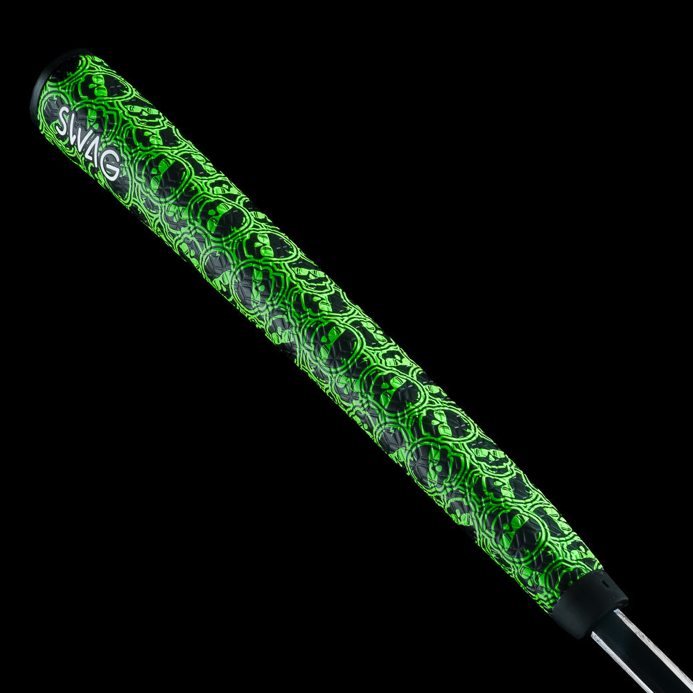 SWAG Golf The Vandal X R.A.D. matte black aluminum and tour satin stainless steel limited edition golf putter made in the USA.