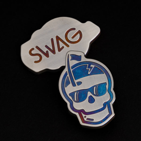 Swag Series Torched Skull Ball Marker – SWAG Golf Co