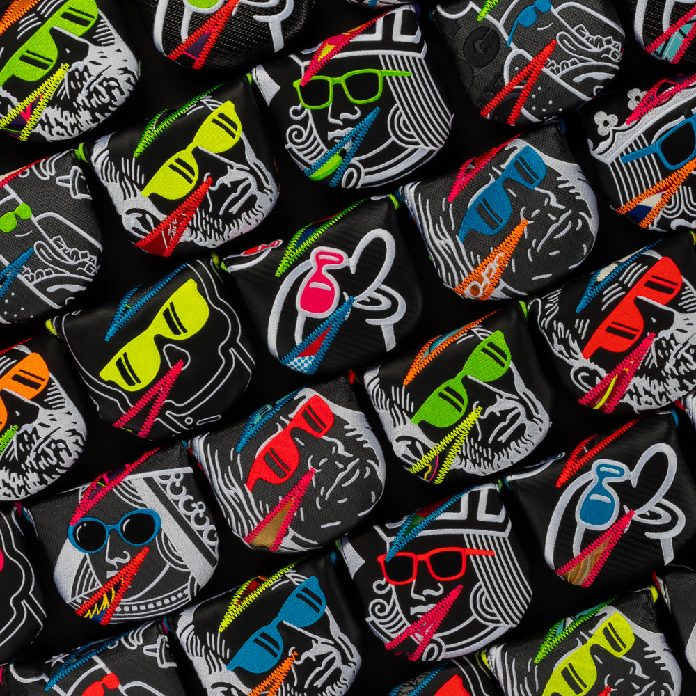 Swag recycled x-ray patchwork boss mallet golf putter headcovers made in the USA.