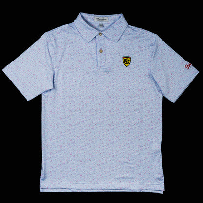 Swag x Peter Millar youth short sleeve golf polo shirt.