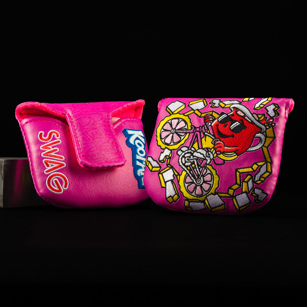 SWAG Golf Pink Lemonade Kool-Aid mallet putter golf headcover.
