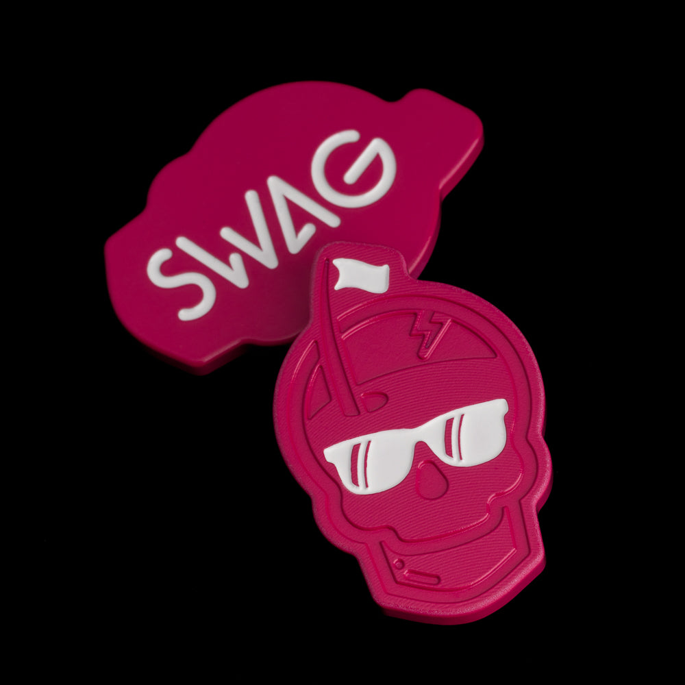 Swag Series Pink Skull Ball Marker