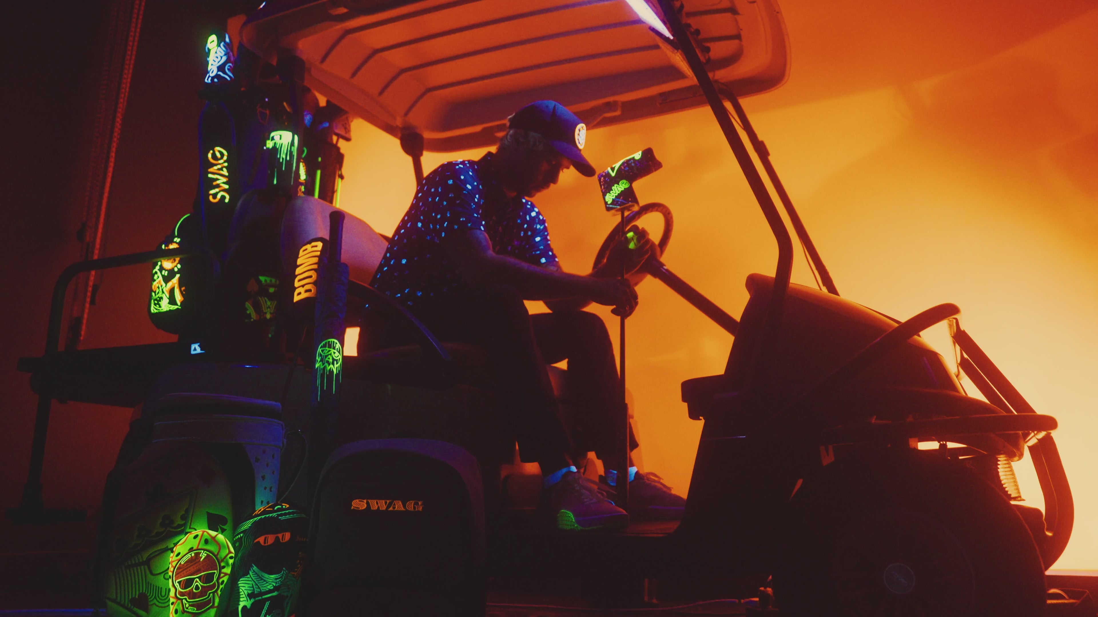 Load video: SWAG Golf. Too bold to blend In golf headcovers, putters, bags, apparel, accessories, and more.