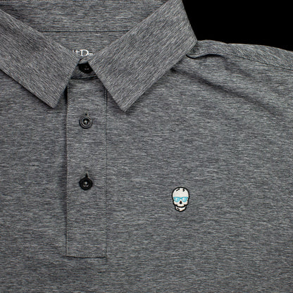 Charcoal Skull Polo