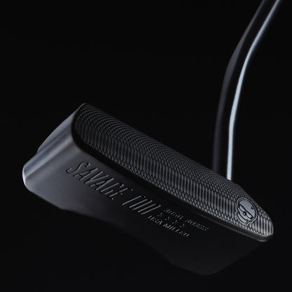 Savage Too hand-finished stainless steel black golf putter made in the USA.