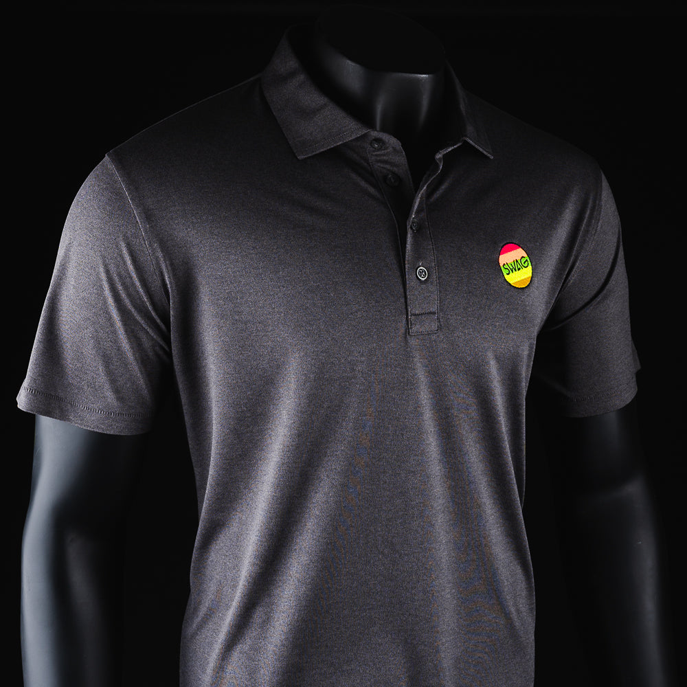 G/FORE Charcoal Circle Swag Polo