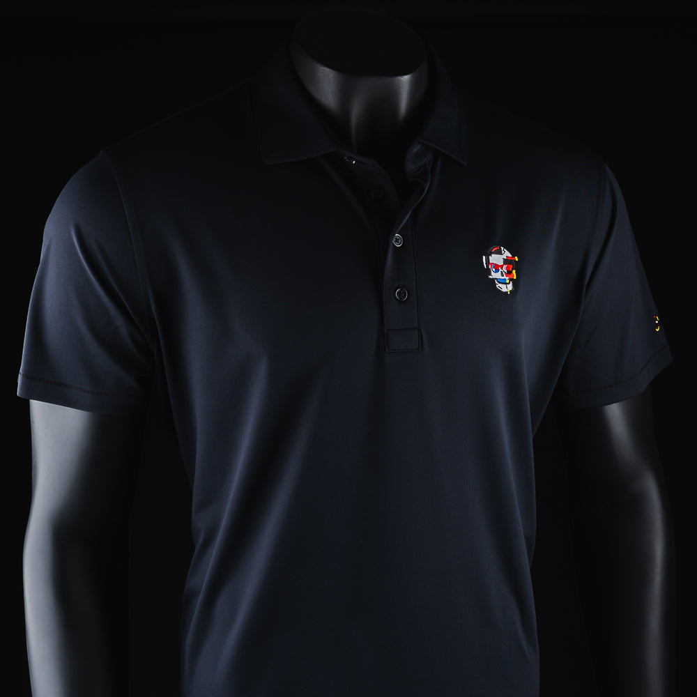 G/FORE Onyx Glitch Skull Polo