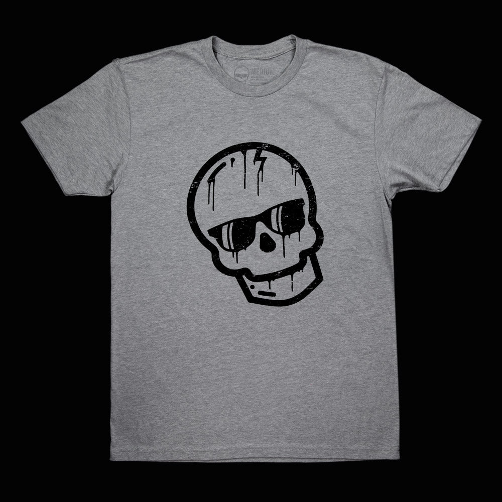 Black Dripping Skull Shirt