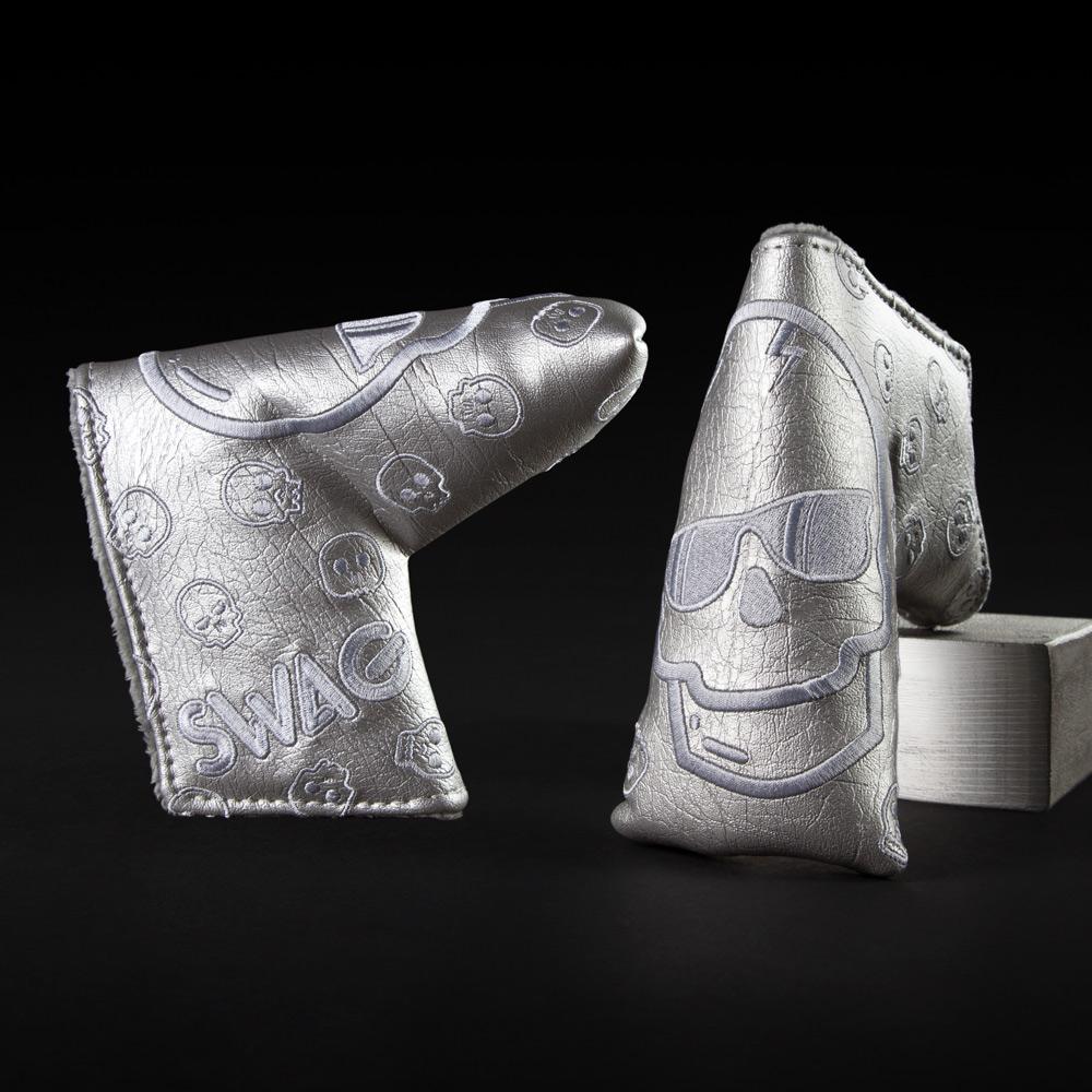Swag Golf Co Silver Skull Headcover