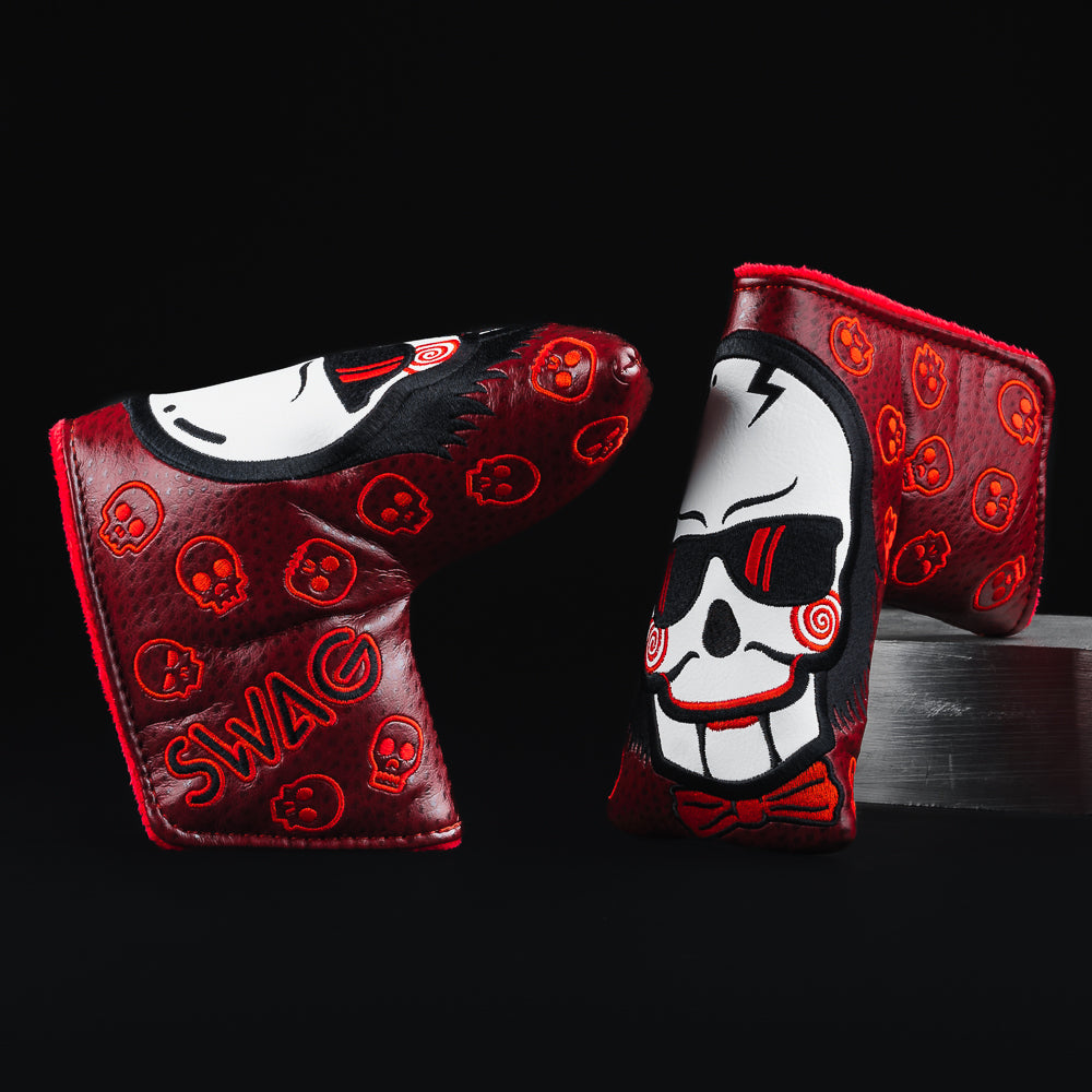 I Want To Play A Blade Special red halloween themed golf club head cover made in the USA.