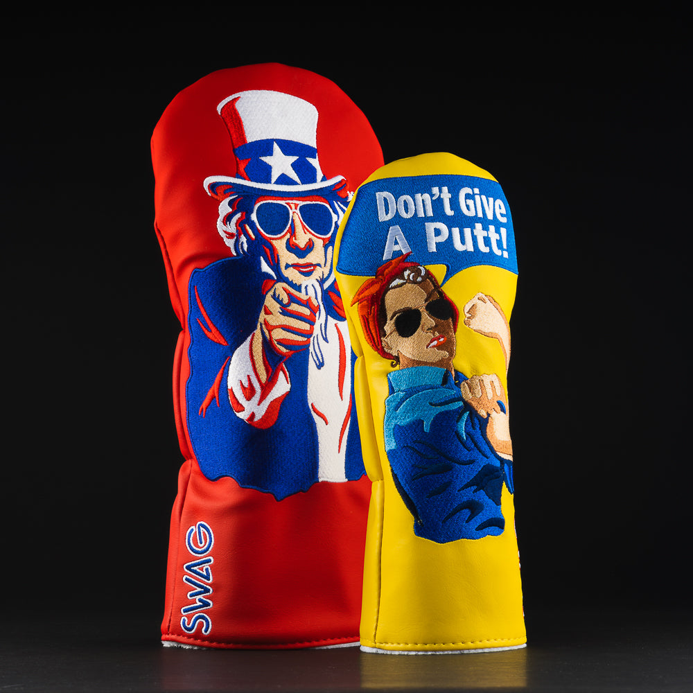 Uncle Sam and Rosie the Riveter Wood Set