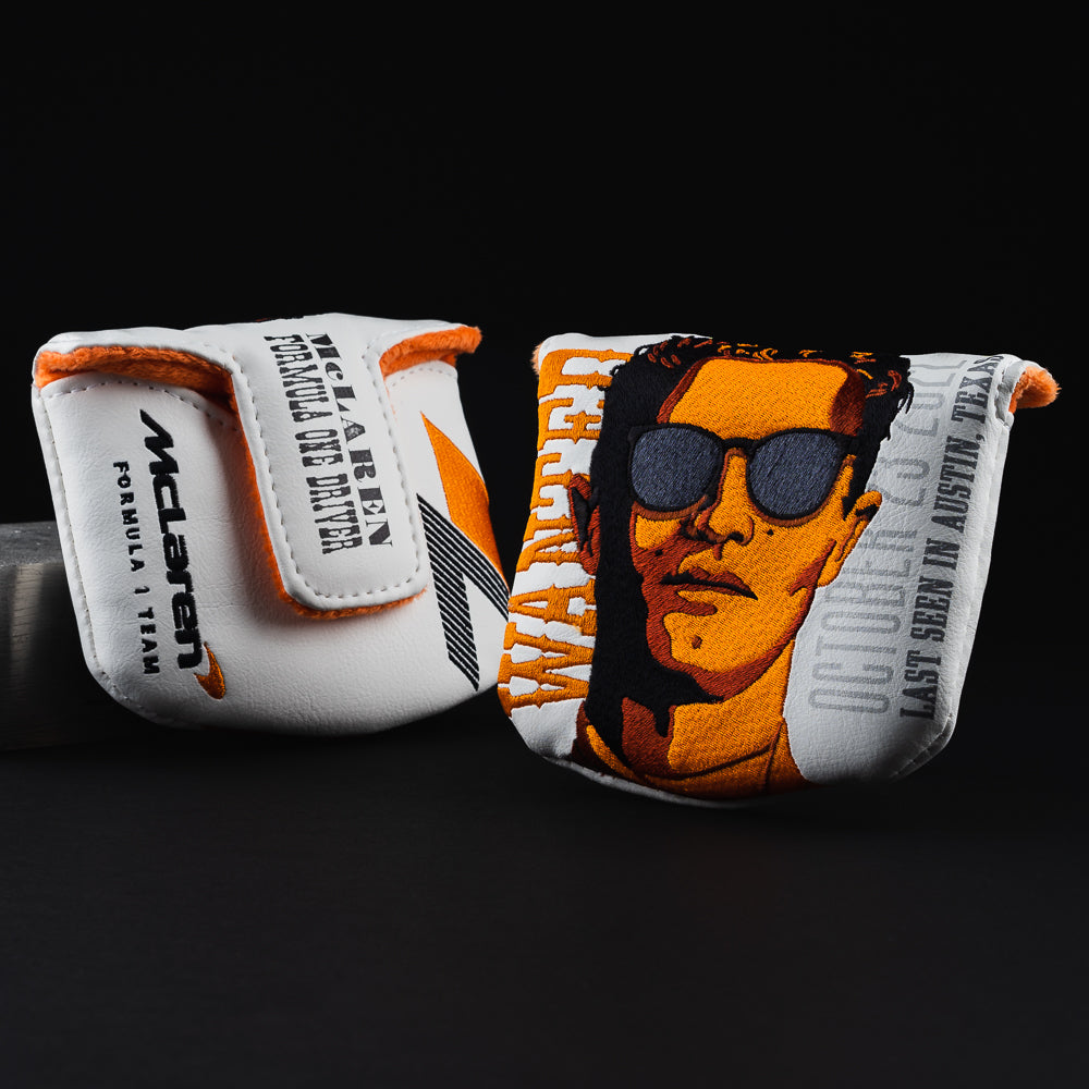 McLaren Formula 1 driver Lando Norris wanted mallet golf putter head cover made in the USA.